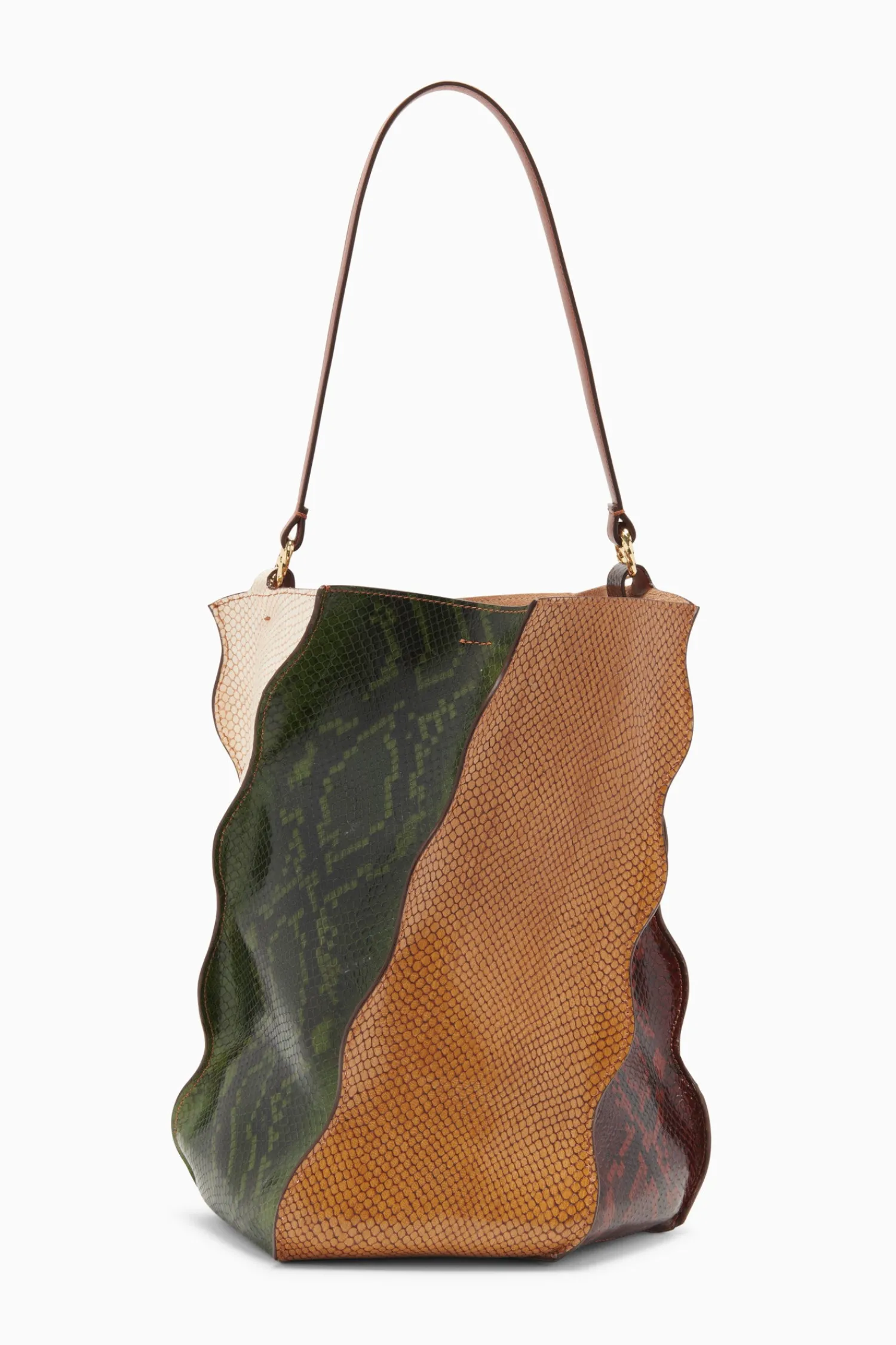 adria_pleated_wave_bucket_0.webp Adria Pleated Wave Bucket<Ulla Johnson Cheap