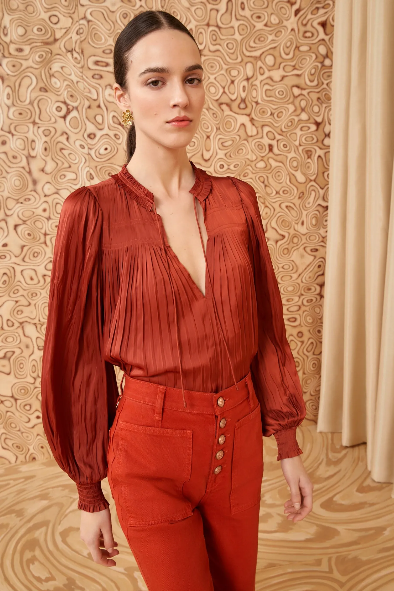 leah_blouse_0.webp Leah Blouse<Ulla Johnson Clearance