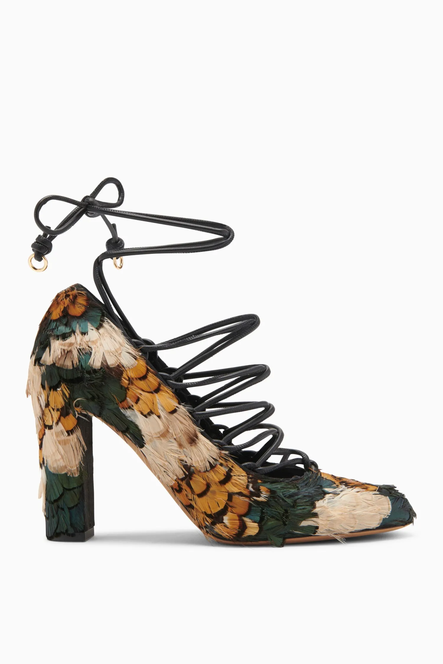 rosalia_feather_lace_up_high_heel_0.webp Rosalia Feather Lace Up High Heel<Ulla Johnson Fashion