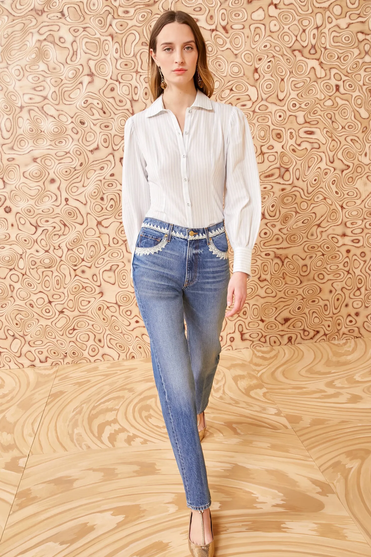 the_french_knot_daphne_jean_0.webp The French Knot Daphne Jean<Ulla Johnson Cheap